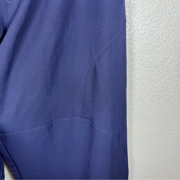 Under Armor Mens Nylon Wide Leg Sweat Pant Navy Blue Large - Picture 5 of 8